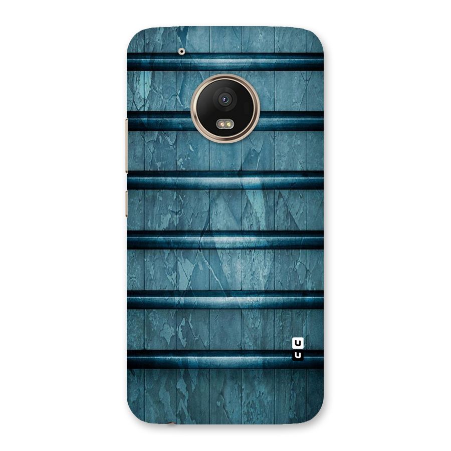 Rustic Blue Shelf Back Case for Moto G5 Plus