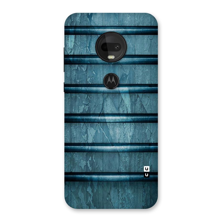 Rustic Blue Shelf Back Case for Moto G7