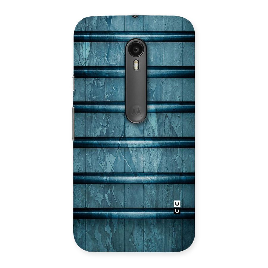 Rustic Blue Shelf Back Case for Moto G Turbo