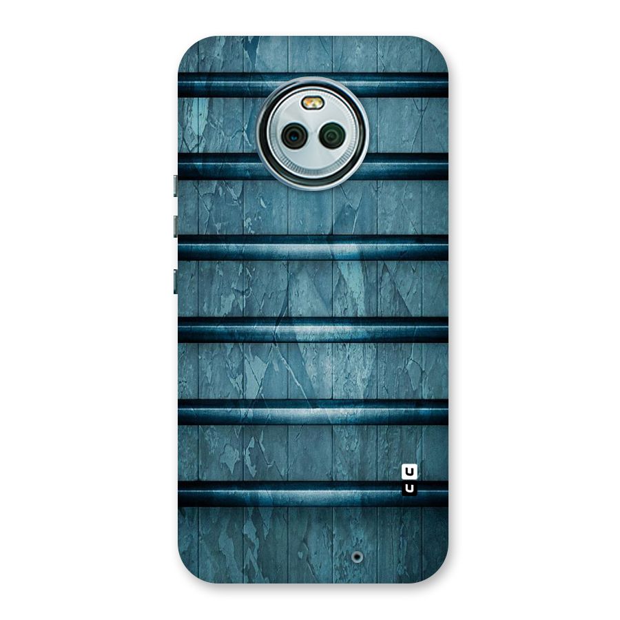 Rustic Blue Shelf Back Case for Moto X4