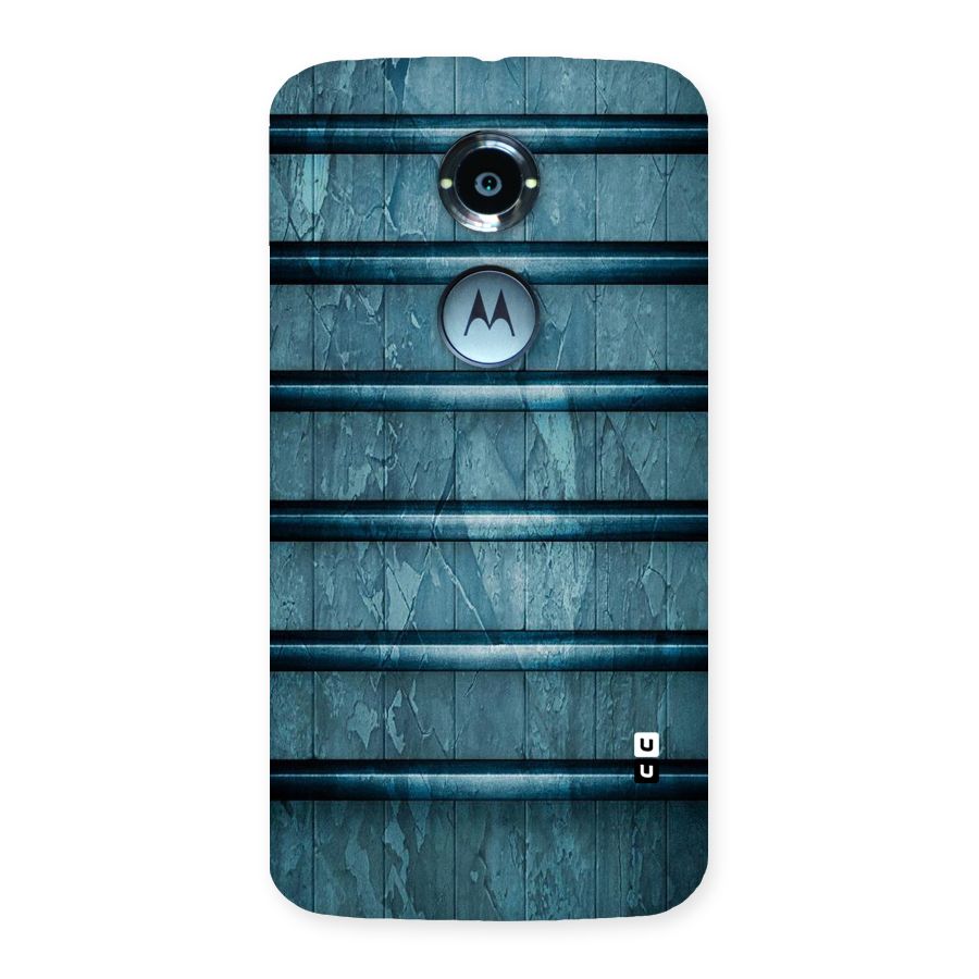 Rustic Blue Shelf Back Case for Moto X 2nd Gen