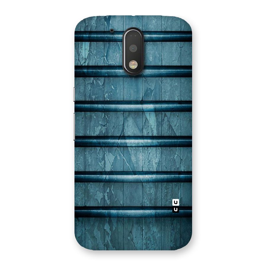Rustic Blue Shelf Back Case for Motorola Moto G4 Plus