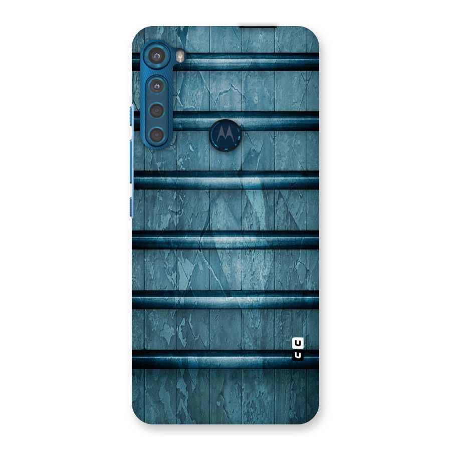 Rustic Blue Shelf Back Case for Motorola One Fusion Plus