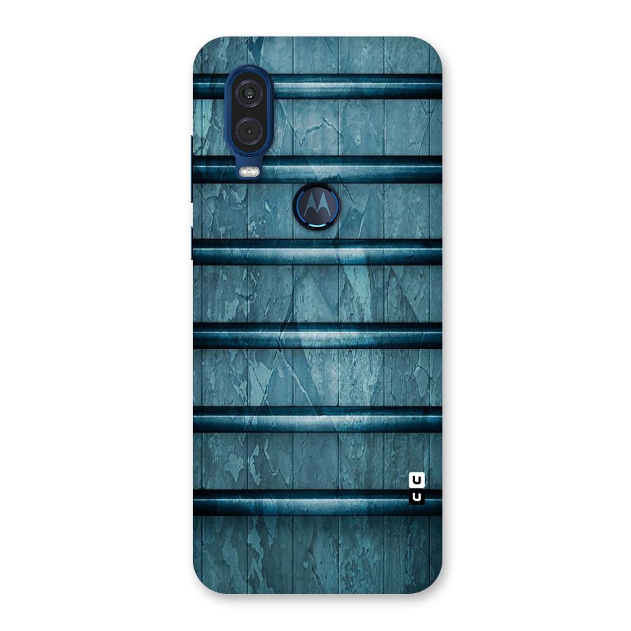 Rustic Blue Shelf Back Case for Motorola One Vision