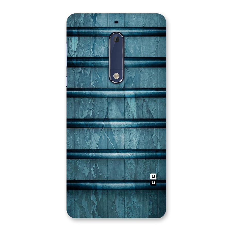 Rustic Blue Shelf Back Case for Nokia 5