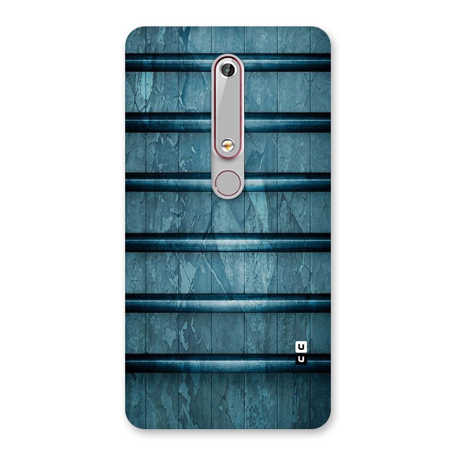 Rustic Blue Shelf Back Case for Nokia 6.1
