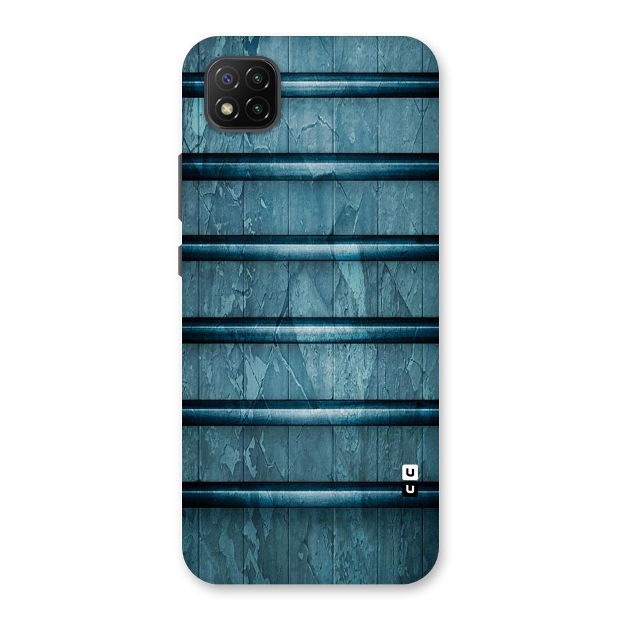 Rustic Blue Shelf Back Case for Poco C3