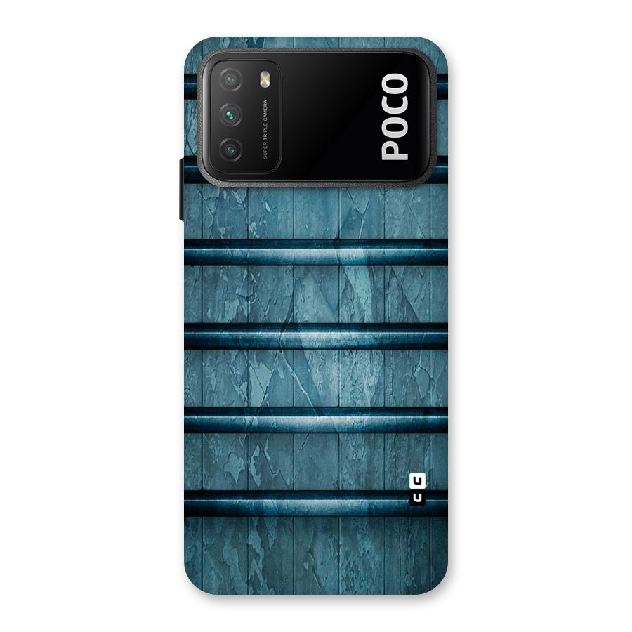 Rustic Blue Shelf Back Case for Poco M3