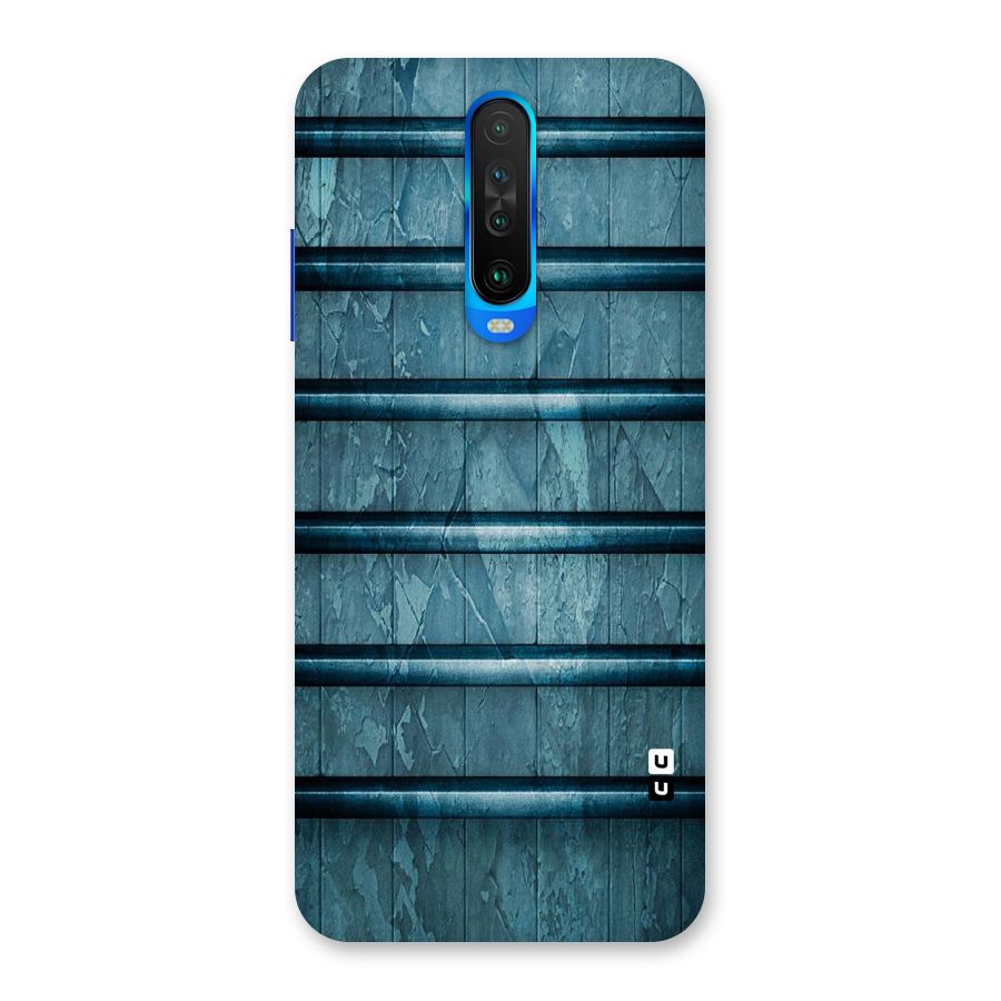 Rustic Blue Shelf Back Case for Poco X2