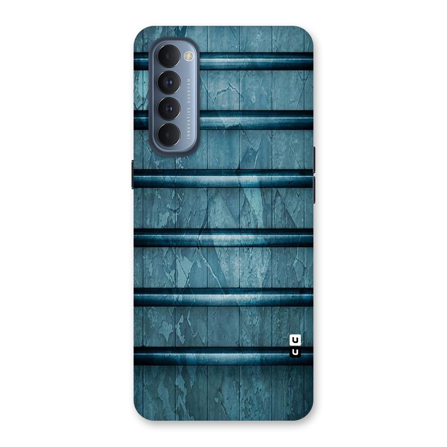 Rustic Blue Shelf Back Case for Reno4 Pro