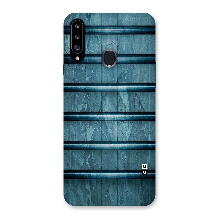 Rustic Blue Shelf Back Case for Samsung Galaxy A20s