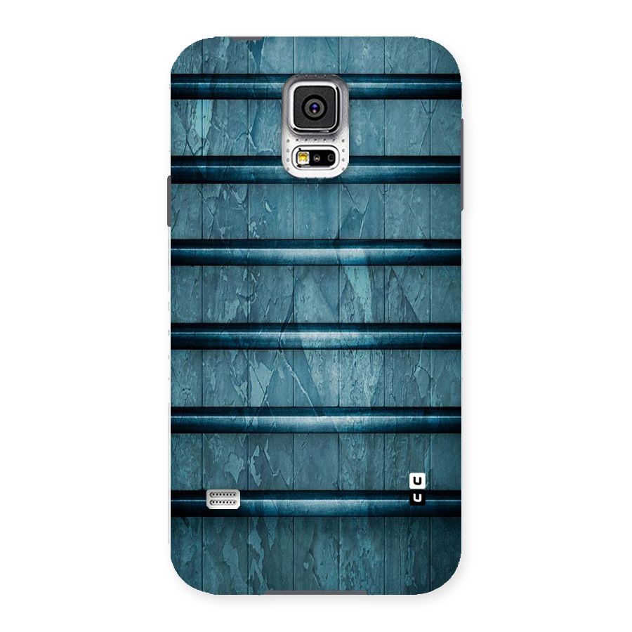 Rustic Blue Shelf Back Case for Samsung Galaxy S5