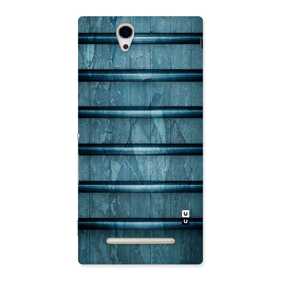 Rustic Blue Shelf Back Case for Sony Xperia C3