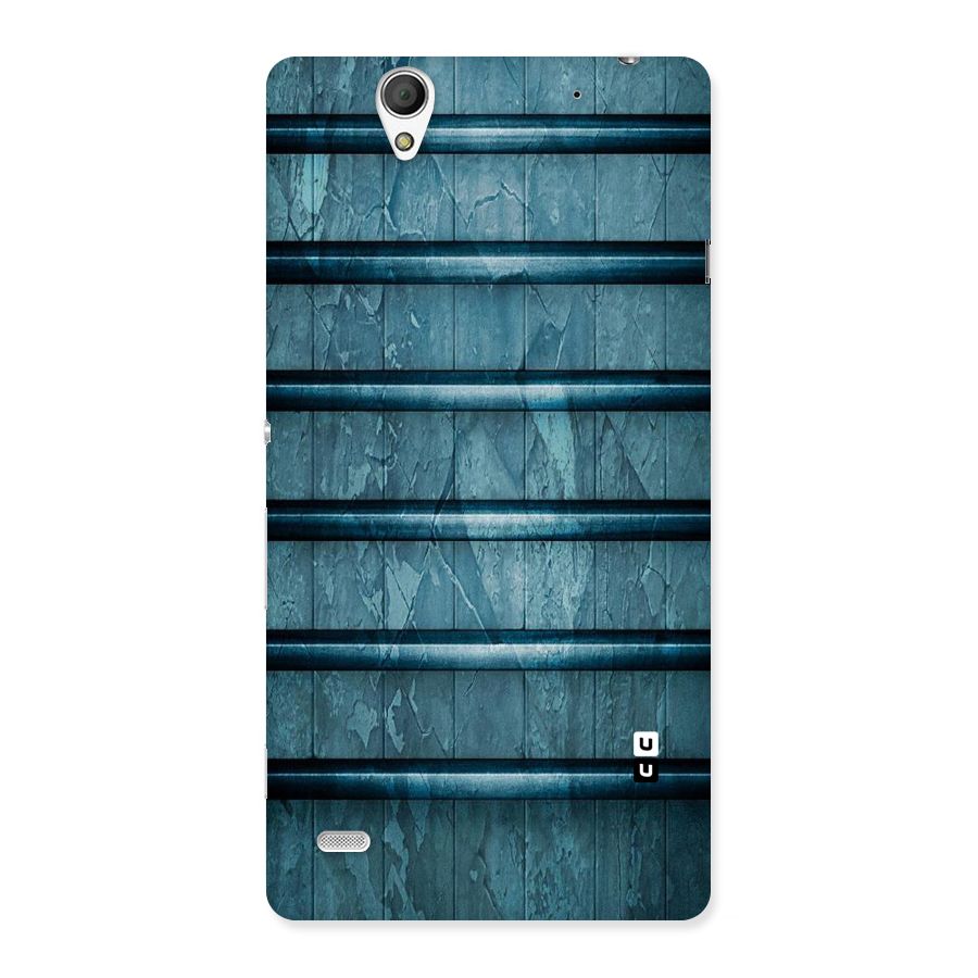 Rustic Blue Shelf Back Case for Sony Xperia C4