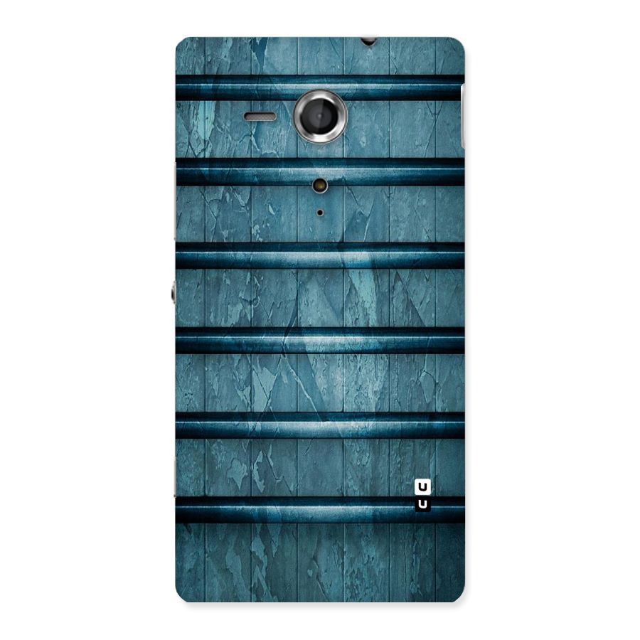 Rustic Blue Shelf Back Case for Sony Xperia SP