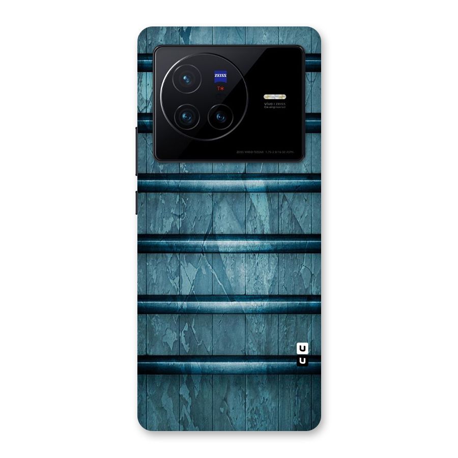 Rustic Blue Shelf Back Case for Vivo X80