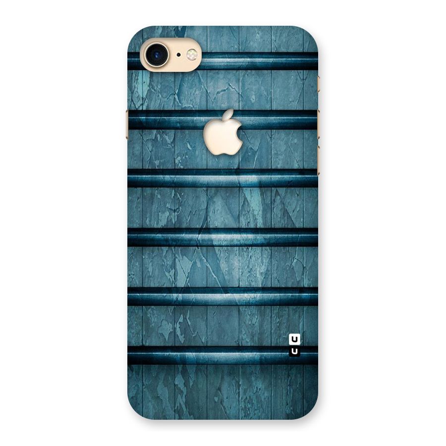 Rustic Blue Shelf Back Case for iPhone 7 Apple Cut