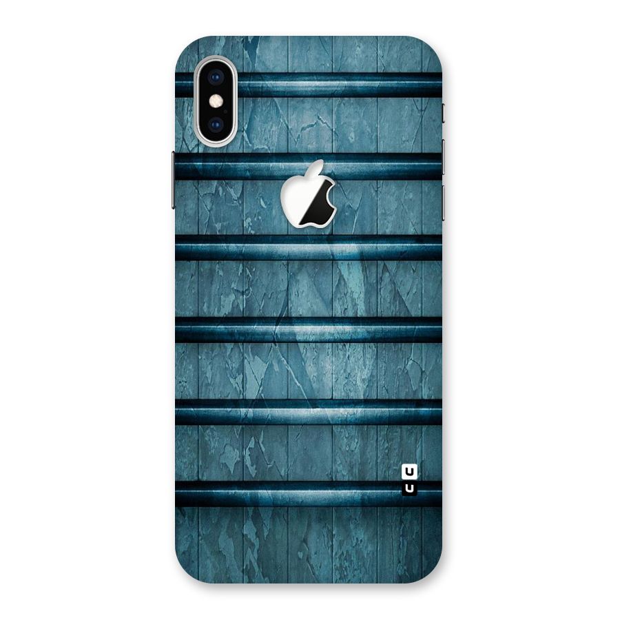 Rustic Blue Shelf Back Case for iPhone XS Max Apple Cut
