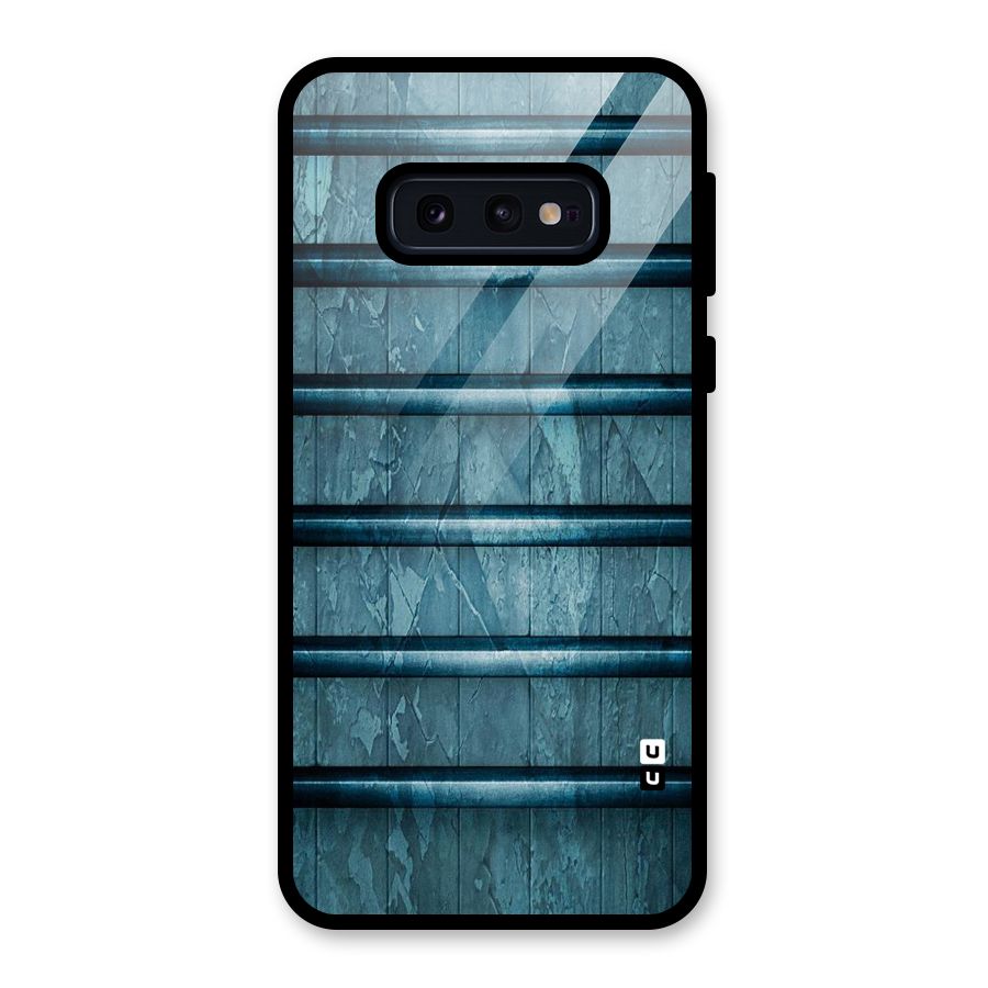 Rustic Blue Shelf Glass Back Case for Galaxy S10e