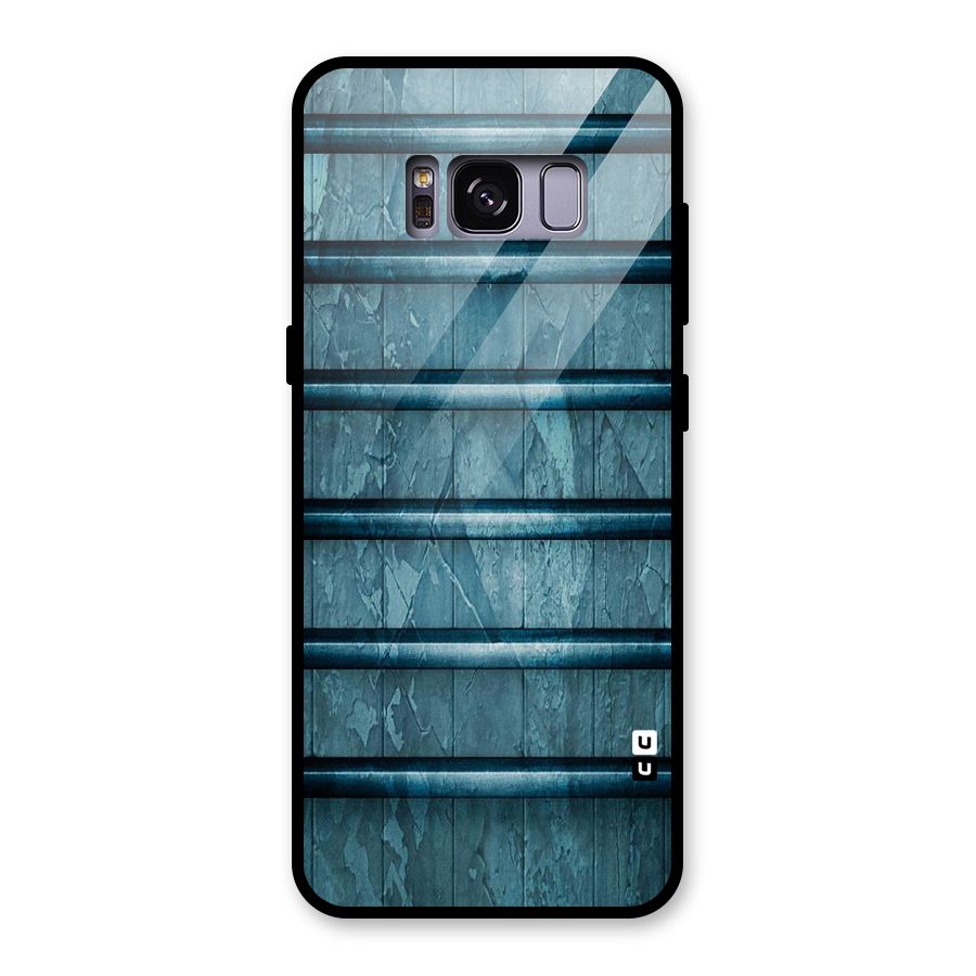 Rustic Blue Shelf Glass Back Case for Galaxy S8
