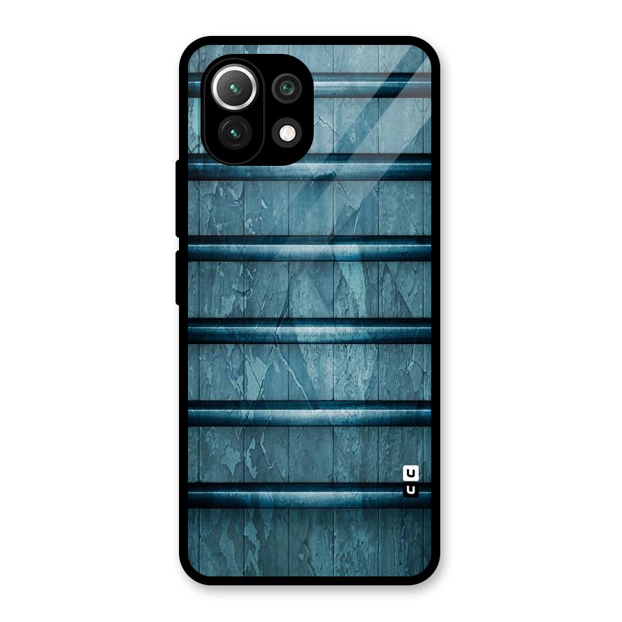 Rustic Blue Shelf Glass Back Case for Mi 11 Lite