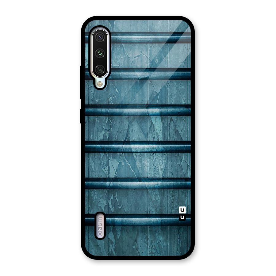 Rustic Blue Shelf Glass Back Case for Mi A3