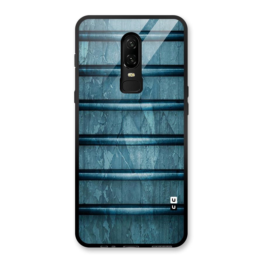 Rustic Blue Shelf Glass Back Case for OnePlus 6