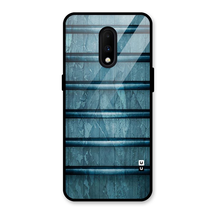 Rustic Blue Shelf Glass Back Case for OnePlus 7