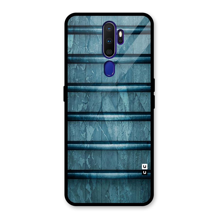 Rustic Blue Shelf Glass Back Case for Oppo A9 (2020)