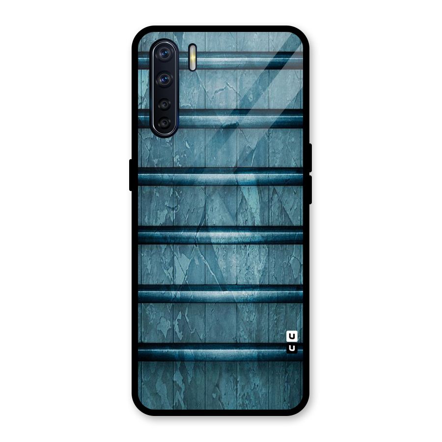 Rustic Blue Shelf Glass Back Case for Oppo F15