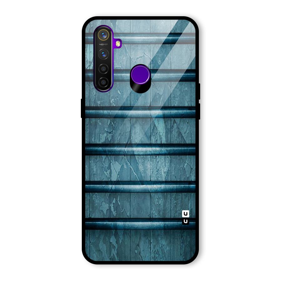Rustic Blue Shelf Glass Back Case for Realme 5 Pro