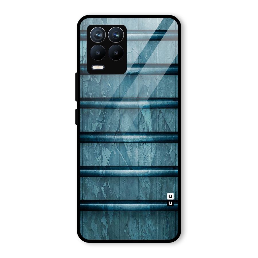 Rustic Blue Shelf Glass Back Case for Realme 8 Pro