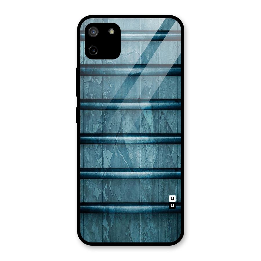 Rustic Blue Shelf Glass Back Case for Realme C11