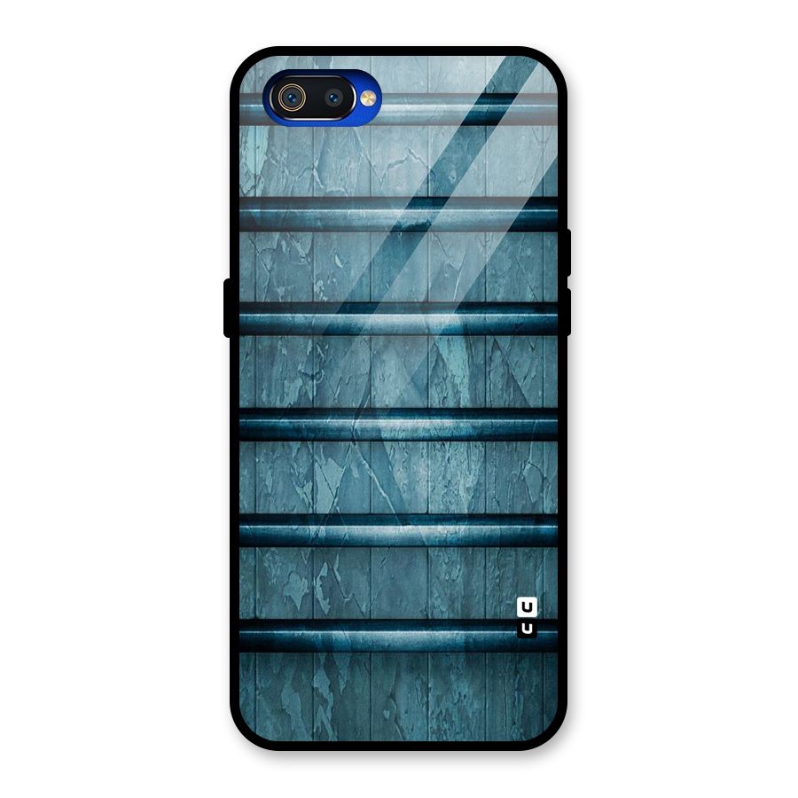 Rustic Blue Shelf Glass Back Case for Realme C2
