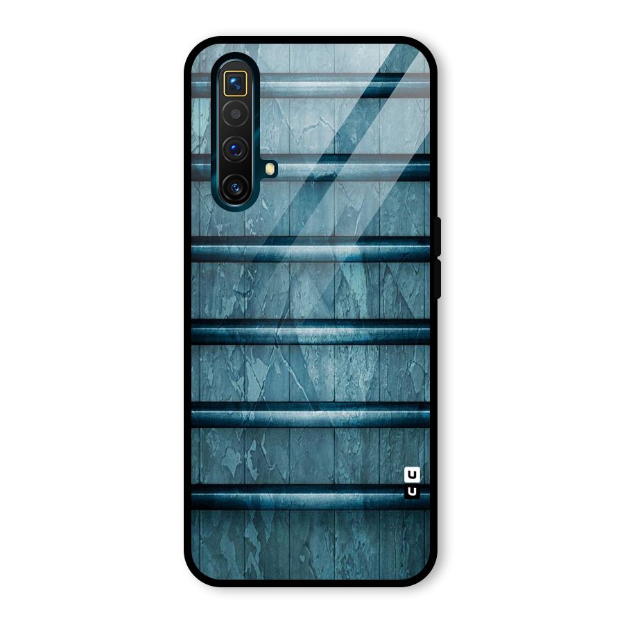 Rustic Blue Shelf Glass Back Case for Realme X3