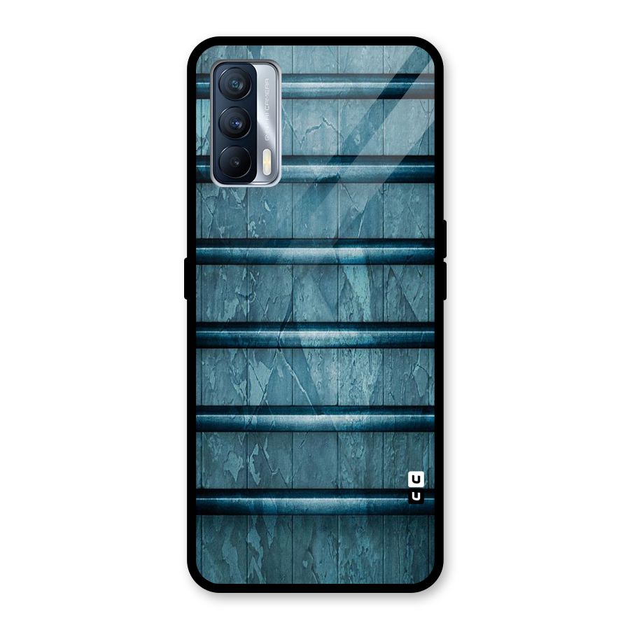 Rustic Blue Shelf Glass Back Case for Realme X7