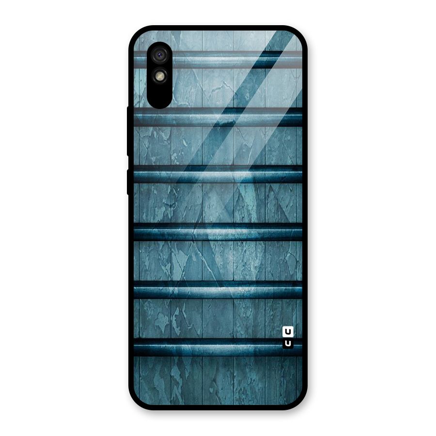 Rustic Blue Shelf Glass Back Case for Redmi 9A