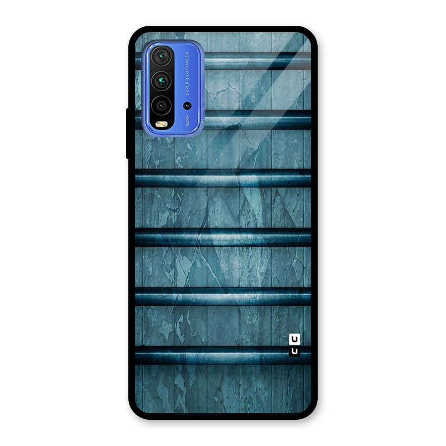 Rustic Blue Shelf Glass Back Case for Redmi 9 Power