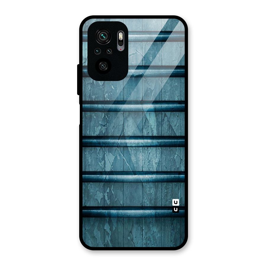 Rustic Blue Shelf Glass Back Case for Redmi Note 10S