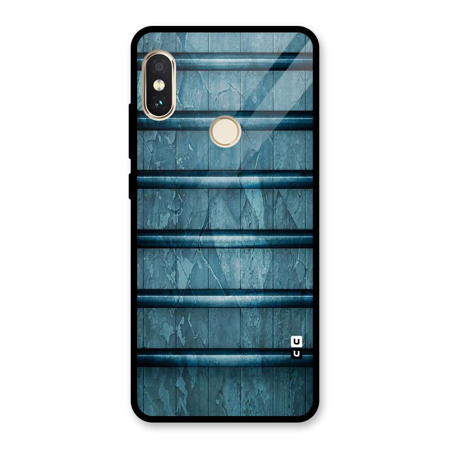 Rustic Blue Shelf Glass Back Case for Redmi Note 5 Pro