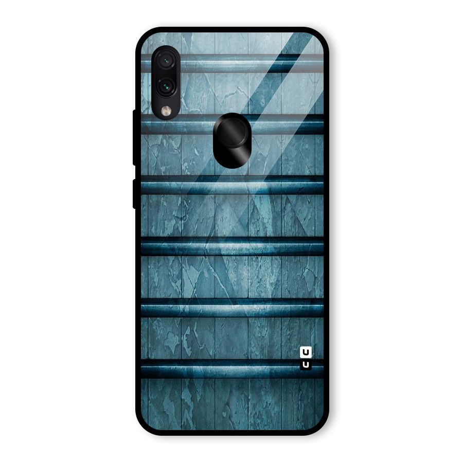 Rustic Blue Shelf Glass Back Case for Redmi Note 7