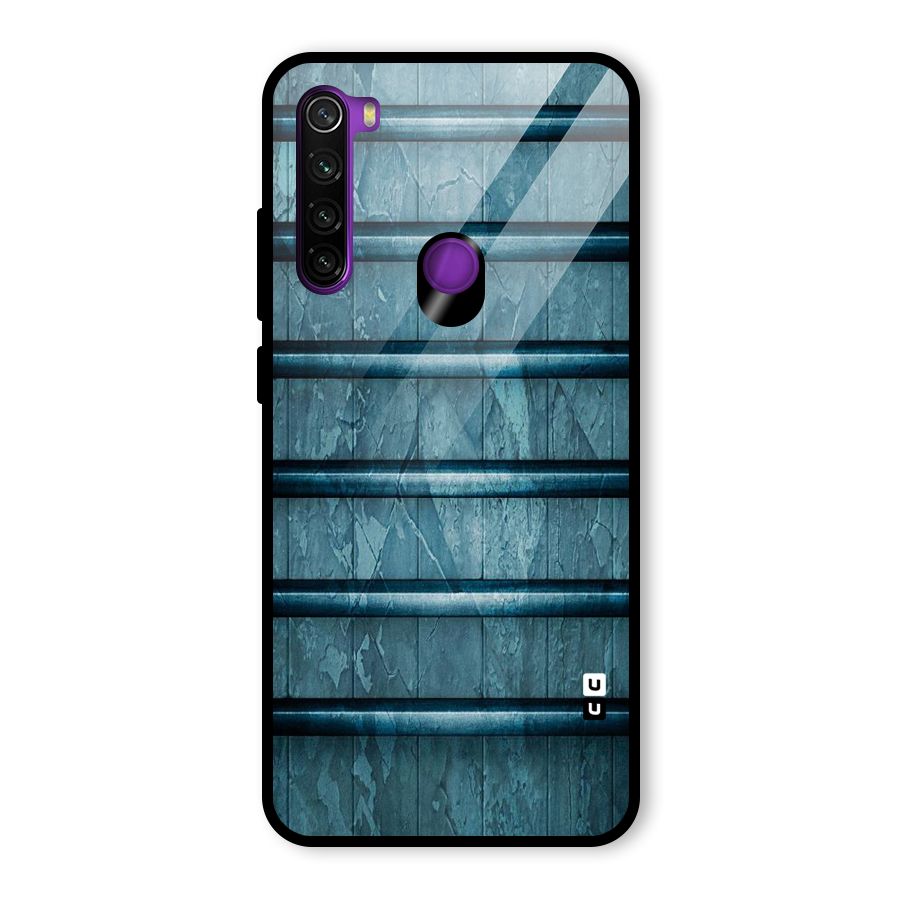 Rustic Blue Shelf Glass Back Case for Redmi Note 8