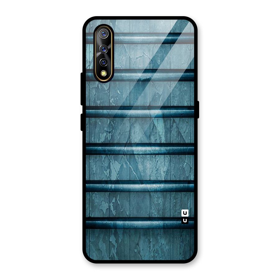 Rustic Blue Shelf Glass Back Case for Vivo S1