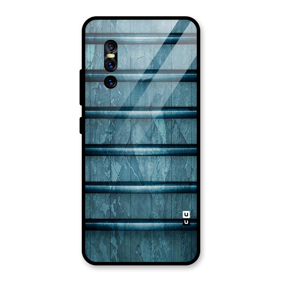 Rustic Blue Shelf Glass Back Case for Vivo V15 Pro