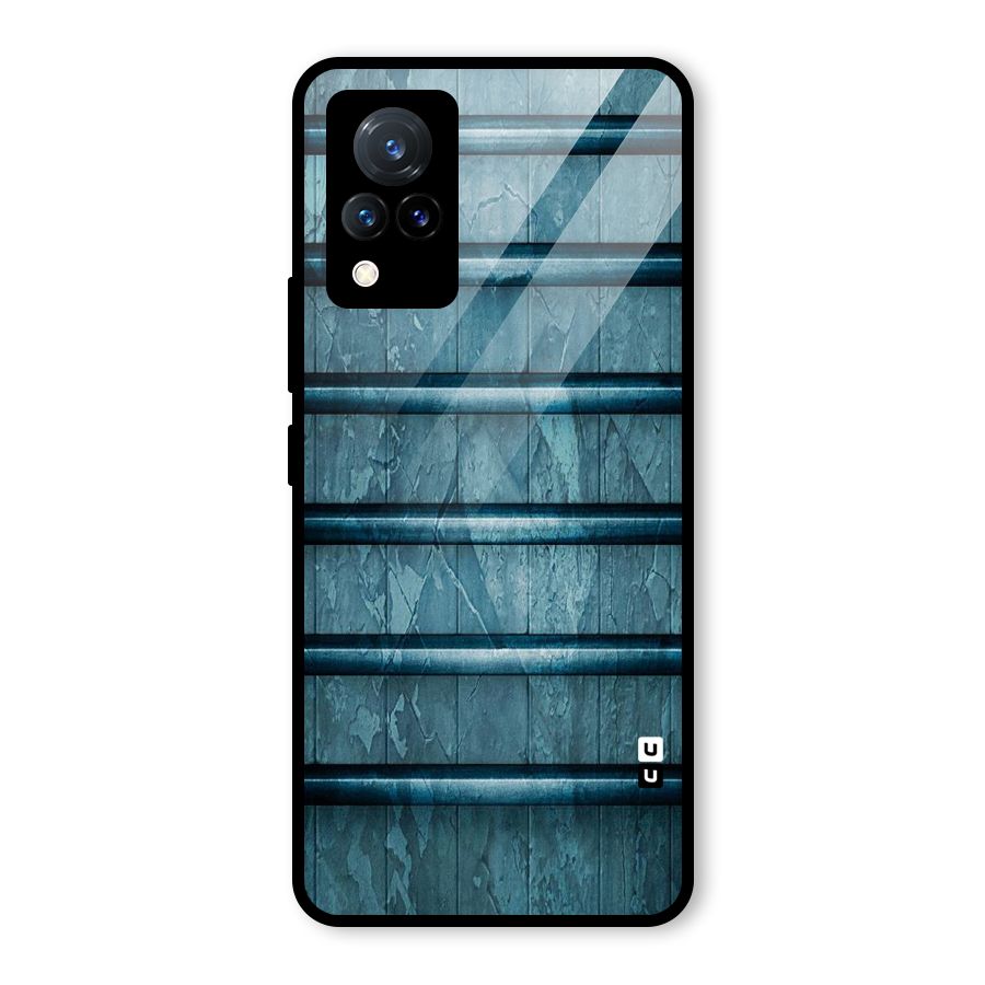 Rustic Blue Shelf Glass Back Case for Vivo V21 5G