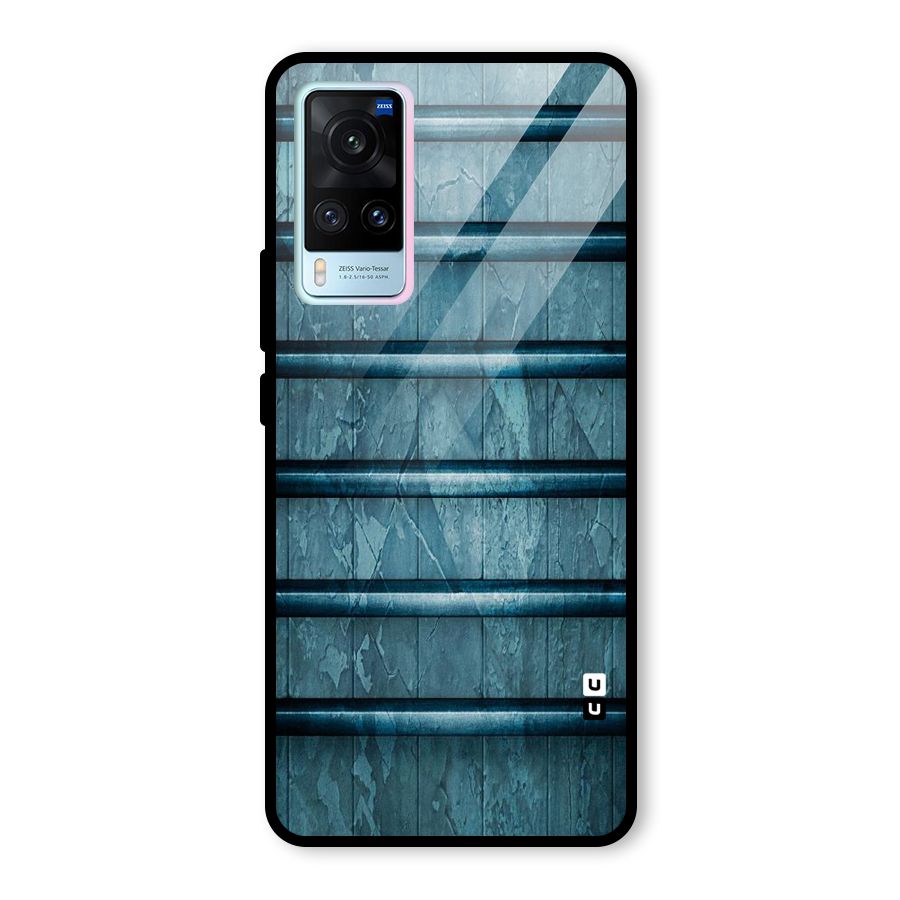 Rustic Blue Shelf Glass Back Case for Vivo X60