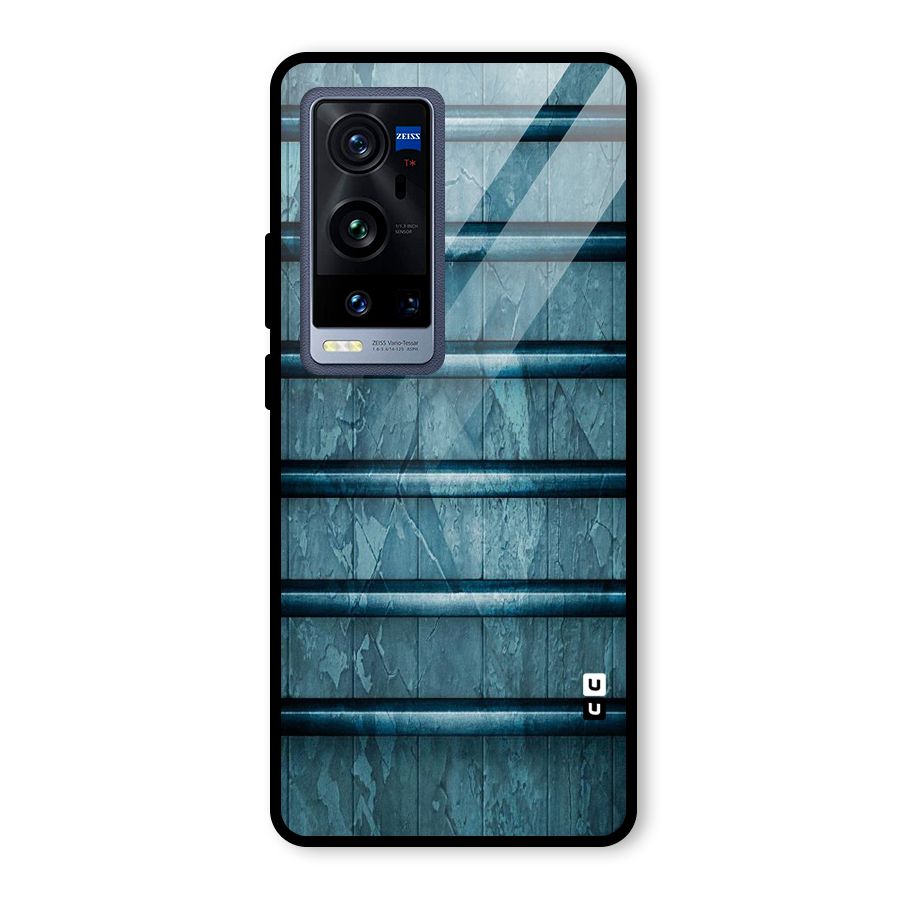 Rustic Blue Shelf Glass Back Case for Vivo X60 Pro Plus