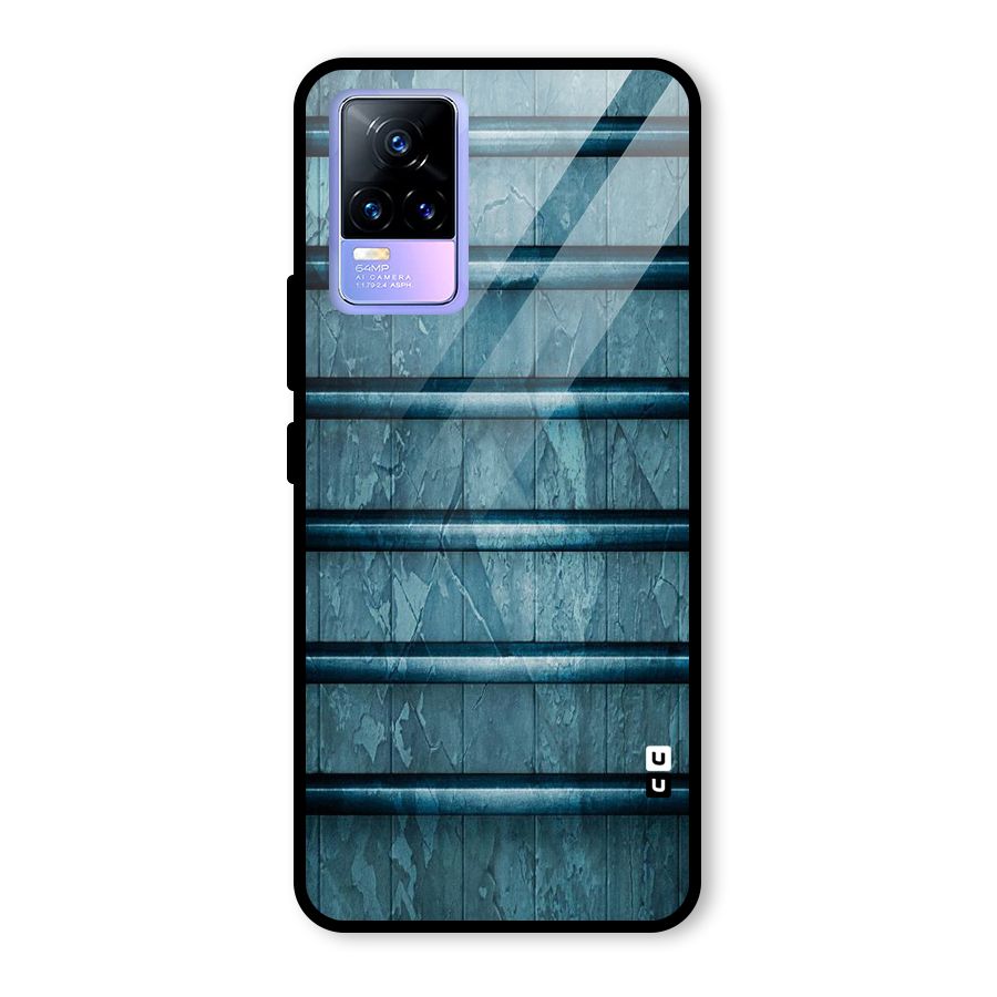 Rustic Blue Shelf Glass Back Case for Vivo Y73