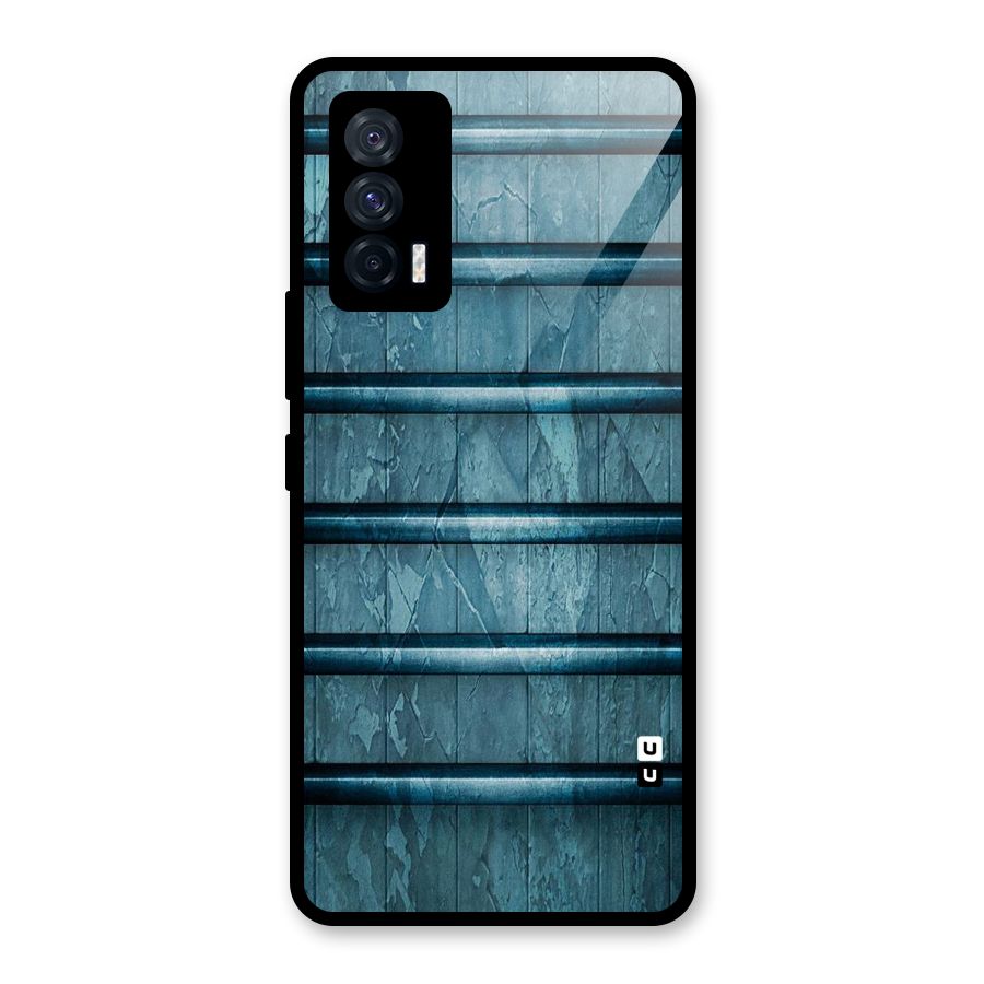 Rustic Blue Shelf Glass Back Case for Vivo iQOO 7 5G