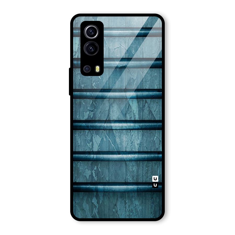 Rustic Blue Shelf Glass Back Case for Vivo iQOO Z3